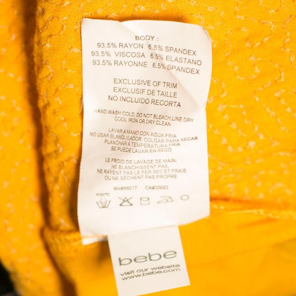 2b bebe yellow mustard / orange sequin tank top - size XS - Picture 5 of 6